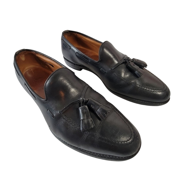 Allen Edmonds Grayson Tassel Penny Loafer Slip On Sz 10D Black Leather Old Money main image 8